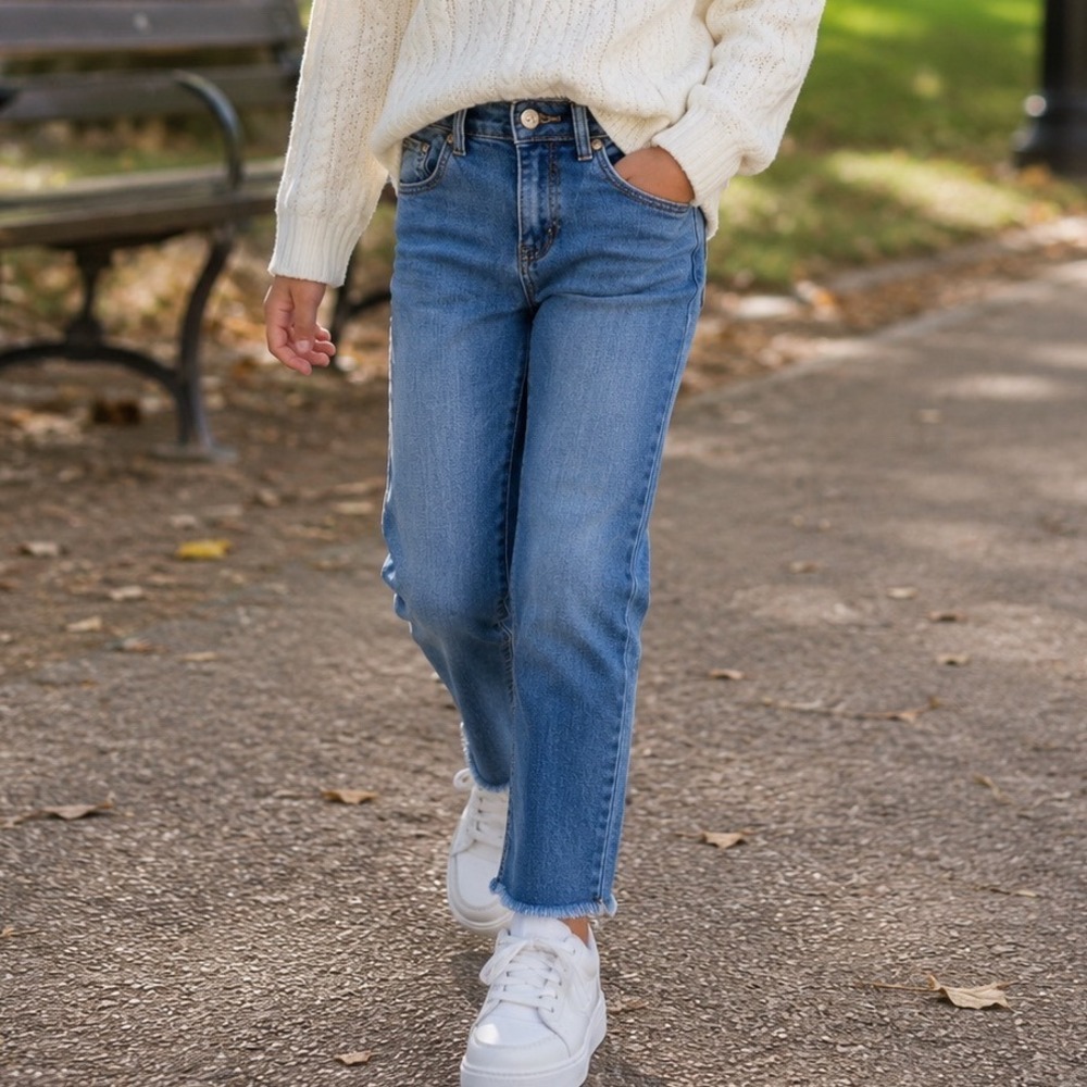 A1 OneTeaSpoon Jeans Straight Leg Size Kids 12 14 Women's 00‎